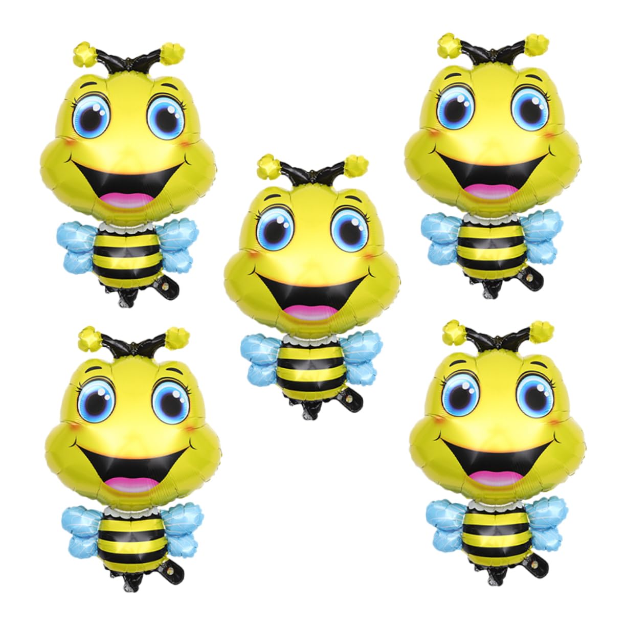 ifundom 25piezas Globos De Abeja Grande De Metalizado De Animales Para Decoración De Fiestas y Cumpleaños Tema De Insectos Adorables y Resistentes