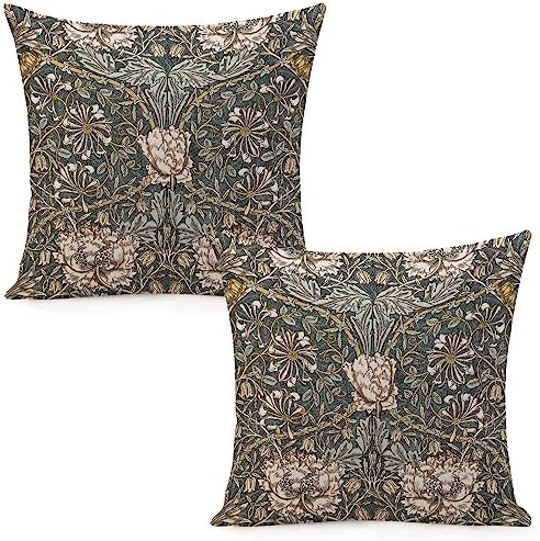 Set van 2 sierkussens DAFFODIL Fluweel 45 x 45 cm Bruin Set van 2 sierkussens DAFFODIL Fluweel 45 x 45 cm Bruin