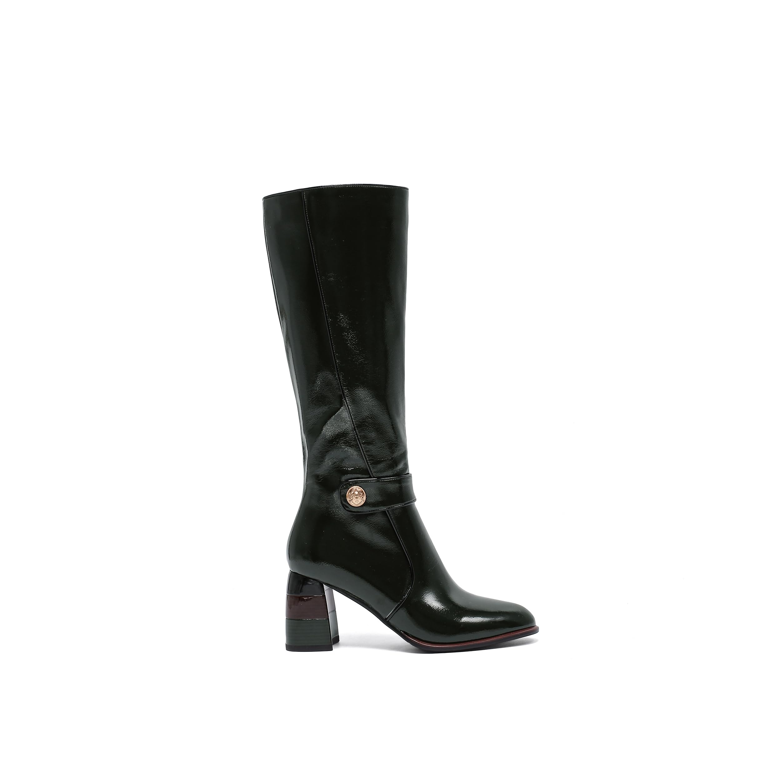Ninety Union Randi Womens Knee-High Boots - Inside Zip Closure and Round Toe Boot with 3 Block Heel