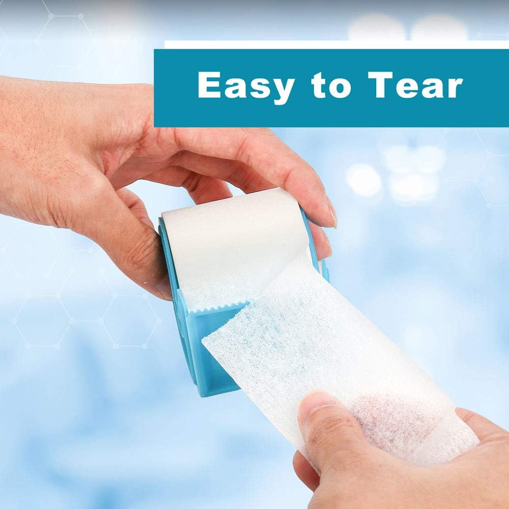6Rolls 2inch x 10Yards LotFancy Medical Tape, Adhesive Hypoallergenic Surgical Paper Tapes, Wound First Aid Tape, 2 Dispensers Included : Health & Household