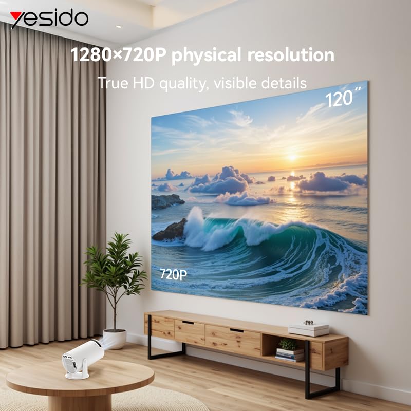 Mini vidéoprojecteur Portable YESIDO TV14 – HD 1080P supporté – HDMI USB – Home cinéma Nomade Compact