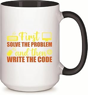 Gift for Software and Computer Engineers Coding Solutions and Problem Solving Gifts for Programmers 11oz 15oz Inner Color Accent Mug