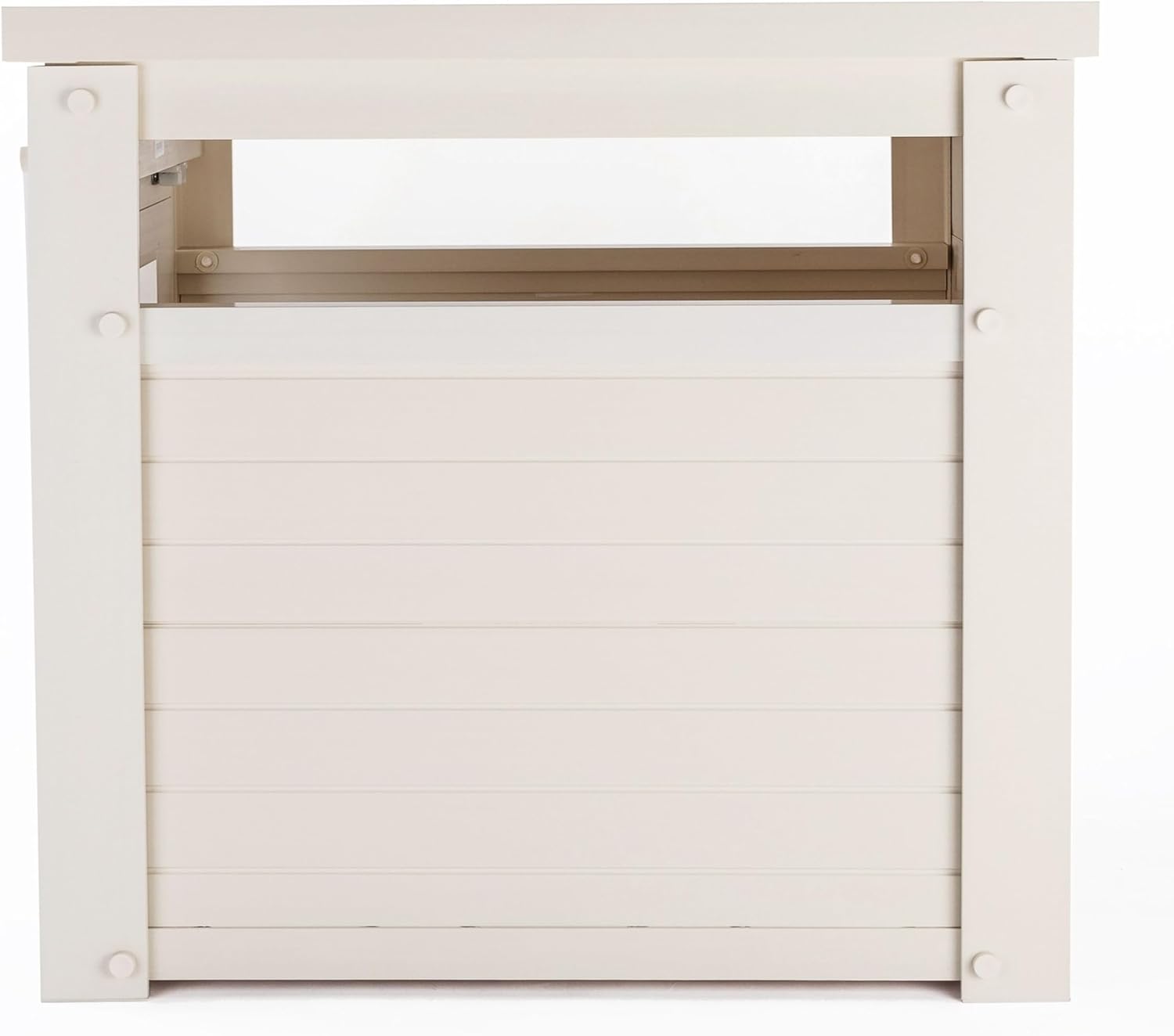 New Age Pet ECOFLEX Litter Loo Standard & Jumbo Sizes, 4 Colors, Moisture and Odor Resistant Enclosure & End Table, No‑Tools Assembly, 10 Year Warranty, Antique White, Standard