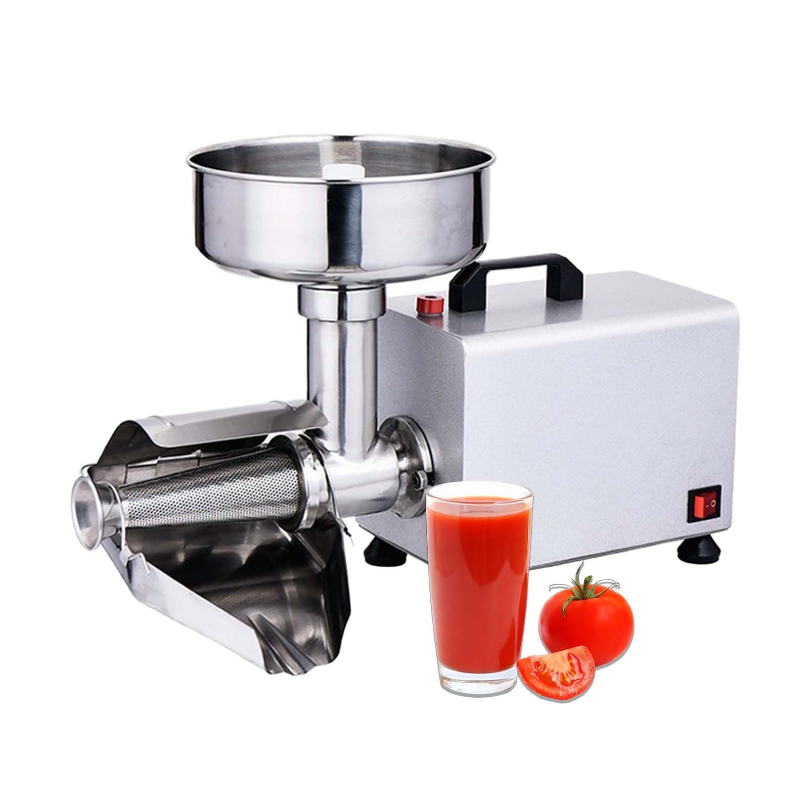 Passapomodoro Elettrico Professionale Da 450 W, In Acciaio Inox 304, Produttiva Di 150 Kg/H, Imbuto Grande Diametro, Tecnologia Separazione Polpa E Semi, Ideale Salsa Fragole Mirtilli
