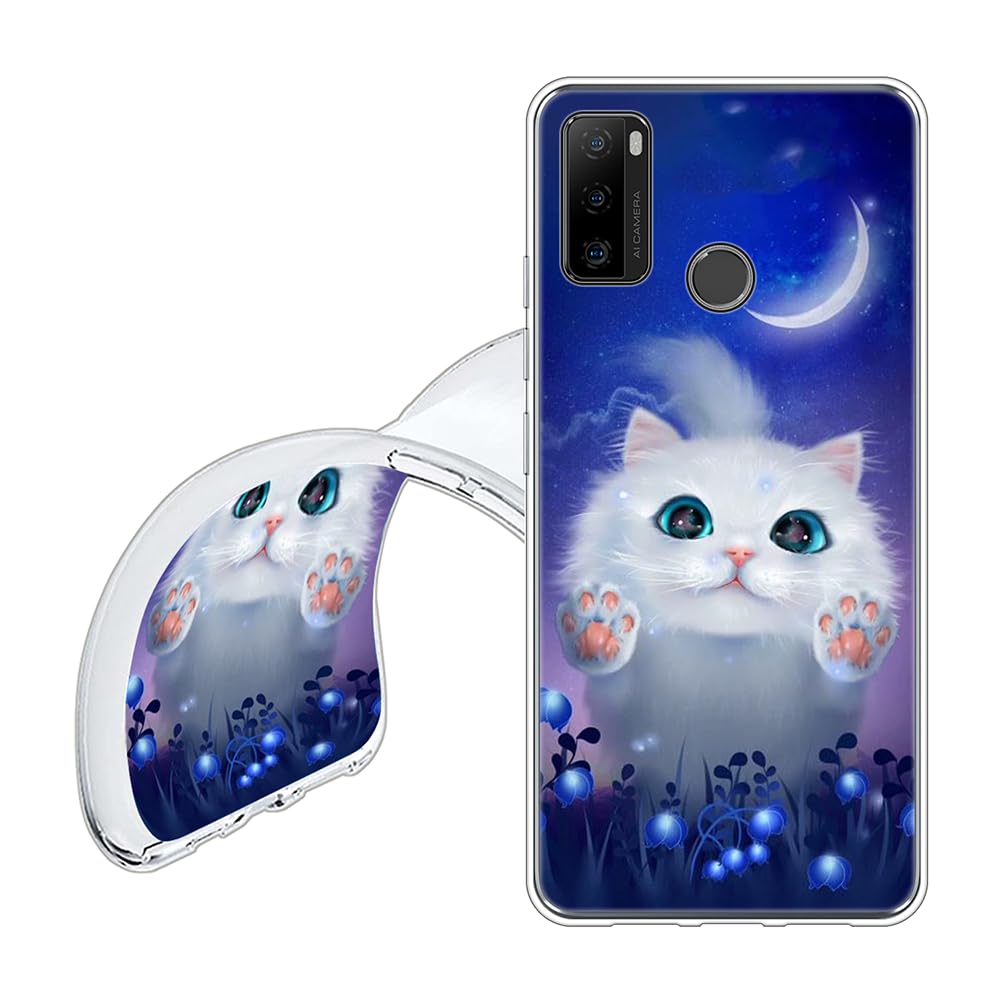 YZKJSZ Cover per Ulefone Note 10 (6.52) + Pellicola Protettiva in Vetro Temperato Silicone TPU Custodia Case Flip Stand in PU Pelle Portafoglio Custodie - Azzurro
