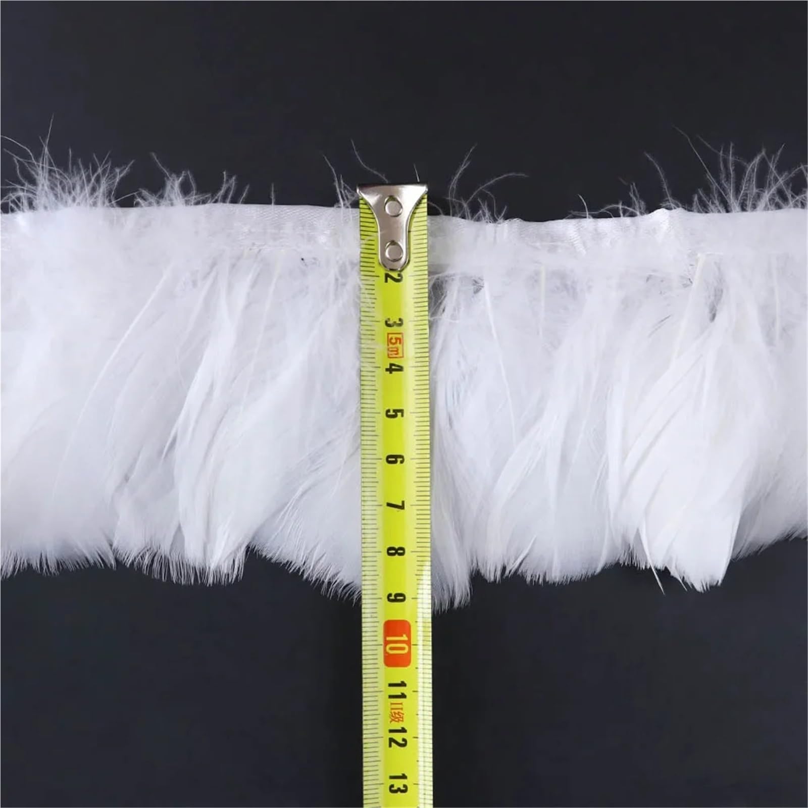 Piume di Finiture 10 metri di piume d'oca nastro rifinitura 8-10 cm for decorazioni fai da te for feste carnevale accessori artigianali for cucire Per l'artigianato