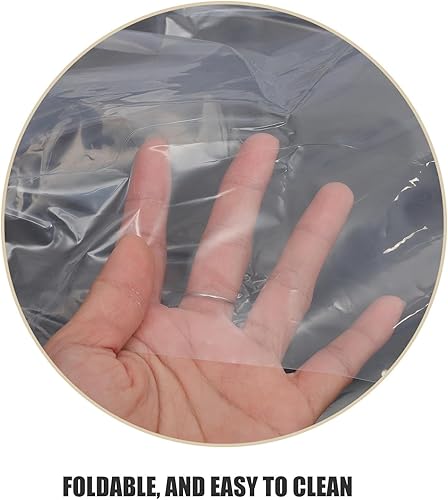 Miniatura 3 de Transparent Plastic Sofa Covers 360x135cm Waterproof Couch Dust Protector Bags Clear Furniture Storage Cover for Protecting Sofa Moving Storage