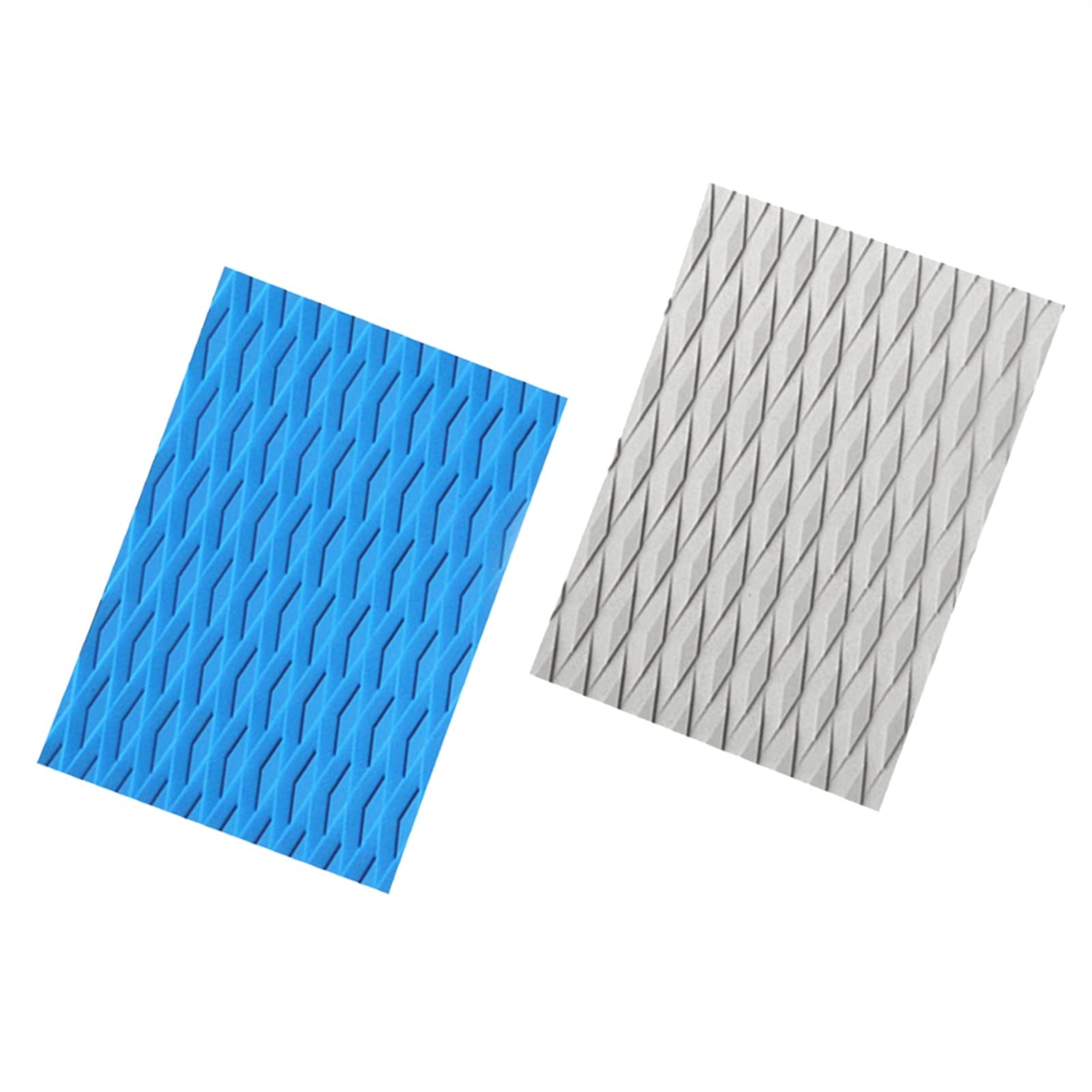 Kit 4 Pads EVA Antidérapants Pour Surf/Kite/Skim – Gris Diamant Rainuré – Découpables Sur Mesure