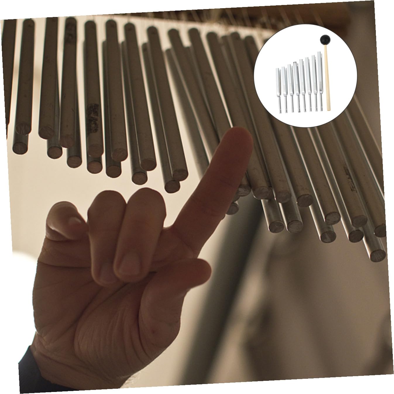 Healifty Stimmgabel aus Aluminium 8 Stück für Violine Gitarre Musikinstrumente Professionelles Stimmgerät Langlebig Präzise Klangstimmung