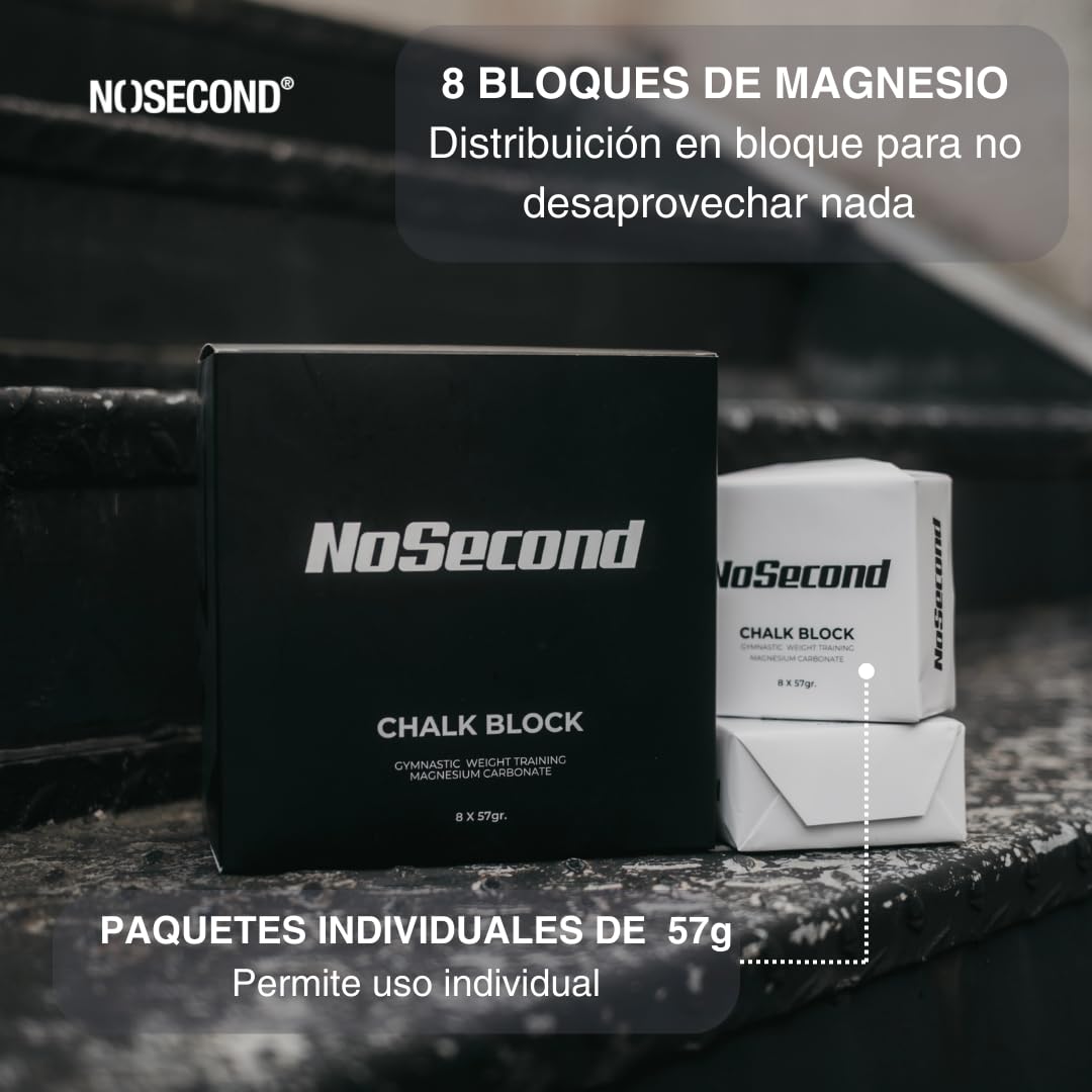 Magnesio (8 Bloques de Tiza) para Cross Training y Escalada | Tiza Antideslizante para Mejorar el Agarre y Absorber Humedad | Bloque de Carbonato de Magnesio Resistente al Sudor - 3