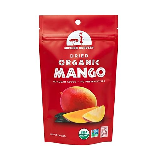 Mavuno Harvest Mango seco, orgánico, 2 onzas
