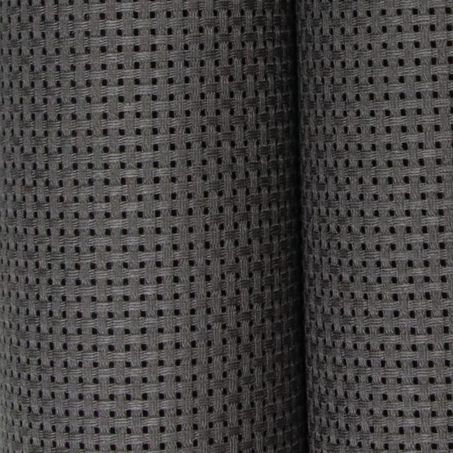 Image of 19 inch x 28 inch 11CT Counted Cotton Aida Cloth Cross Stitch Fabric (Dark Grey)
