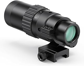 Feyachi M36 1.5X - 5X Red Dot Sight Optics Magnifier with Flip to Side Mount
