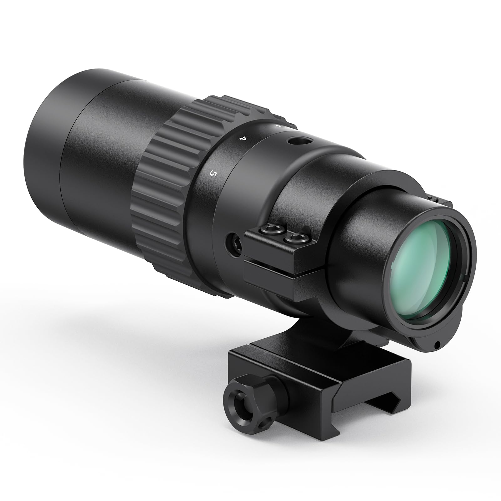 M36 1.5X - 5X Red Dot Sight Optics Magnifier with Flip to Side Mount