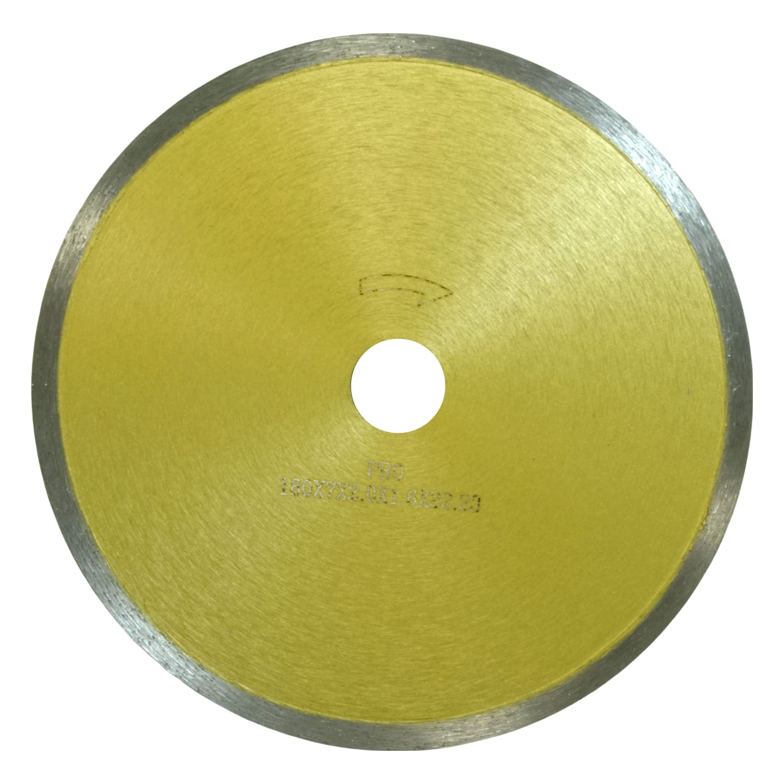 Diamond Tile Saw Blade 7" Diamond Wet Saw Blade Pro Use High Diamond Concentration Continous Rim Sturdy Construction for Cutting Porcelain Tile Ceramic Tile and Glass Tile Blade