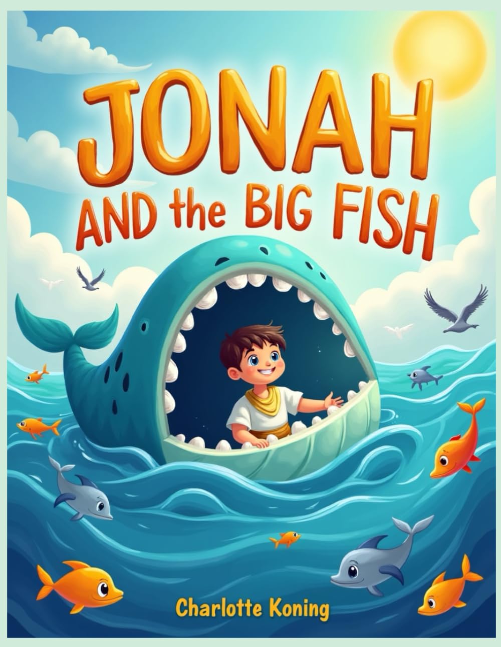 Jonah and the Big Fish: A Fun and Gentle Bible Story About Obedience, Listening to God, and Learning Life Lessons for Kids Ages 5–7