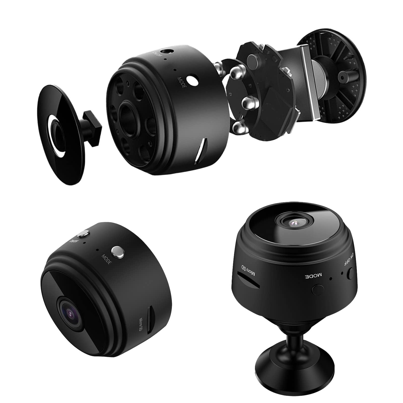 Telecamera smart wireless per esterni 1080P HD con visione notturna WiFi obiettivo grandangolare 150° per uccelli