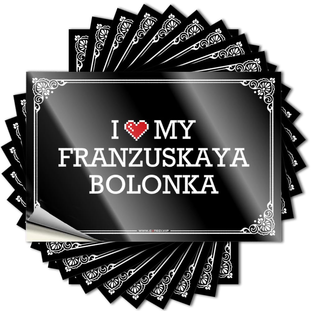 Cool Bumper, Entryway Decor Garage I Love My Franzuskaya Bolonka | Funny Quote Man Decals(6X9CM)