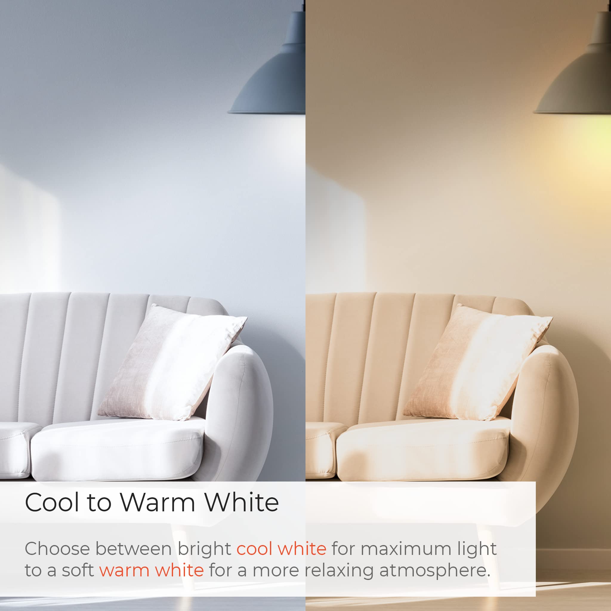 Time2 Ella 2 WiFi Smart Light Bulb with Biorhythm Lighting, 9W E27 Edison LED Bulb with Smartphone Control Schedule and Timer - Image 2