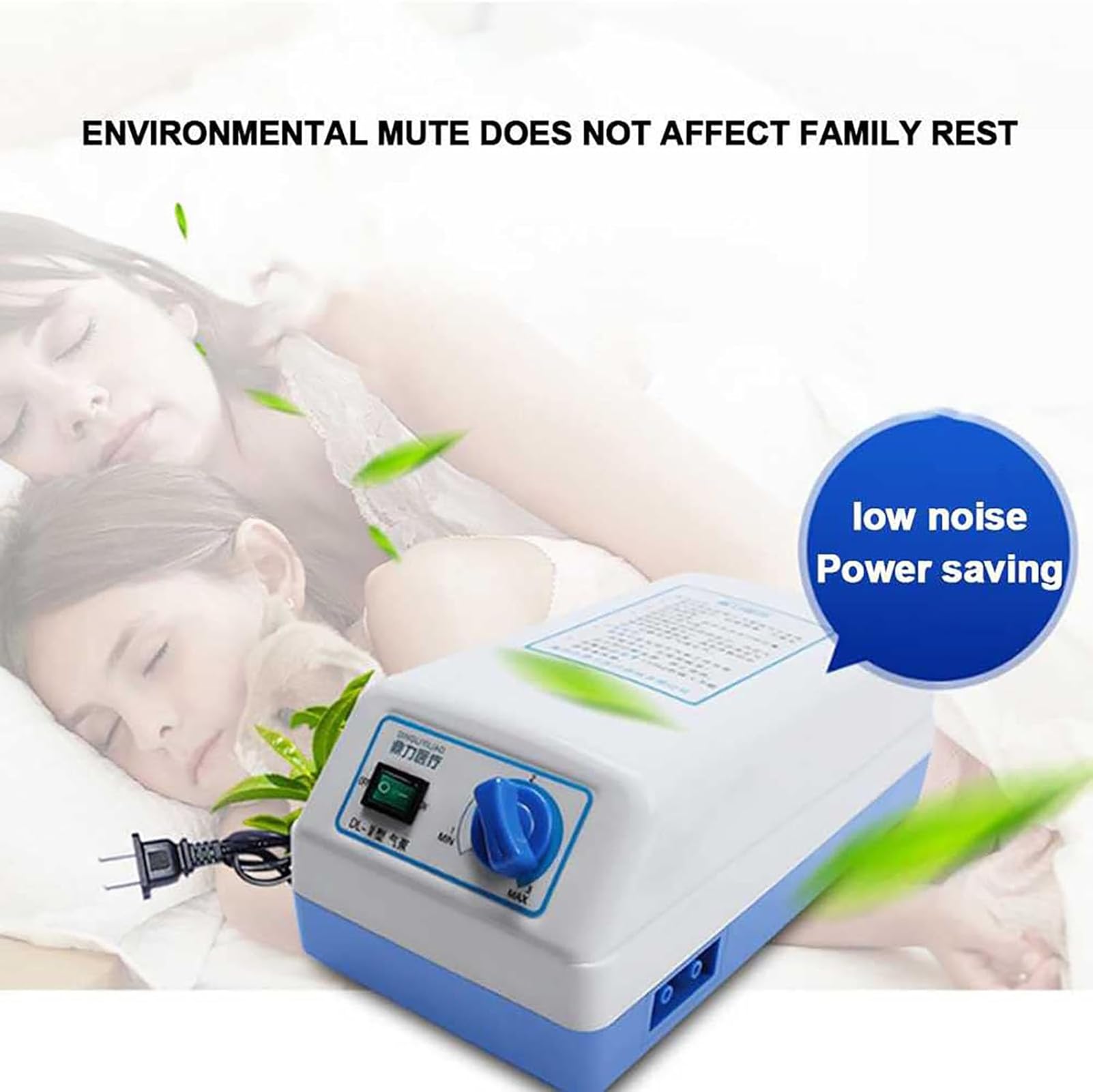 Colchón De Presión Alterna, Colchón Antiescaras con Bomba De Aire, Colchón Inflable para Tratamiento De Úlceras por Presión Y Úlceras por Presión, Se Adapta a Cama De Hospital Estándar