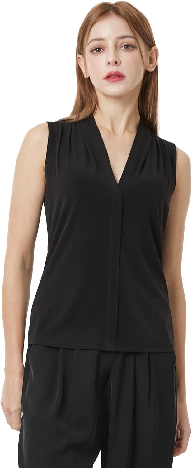 May You Be Women's V-Neck Non-Sleeve Blouse - Image 8