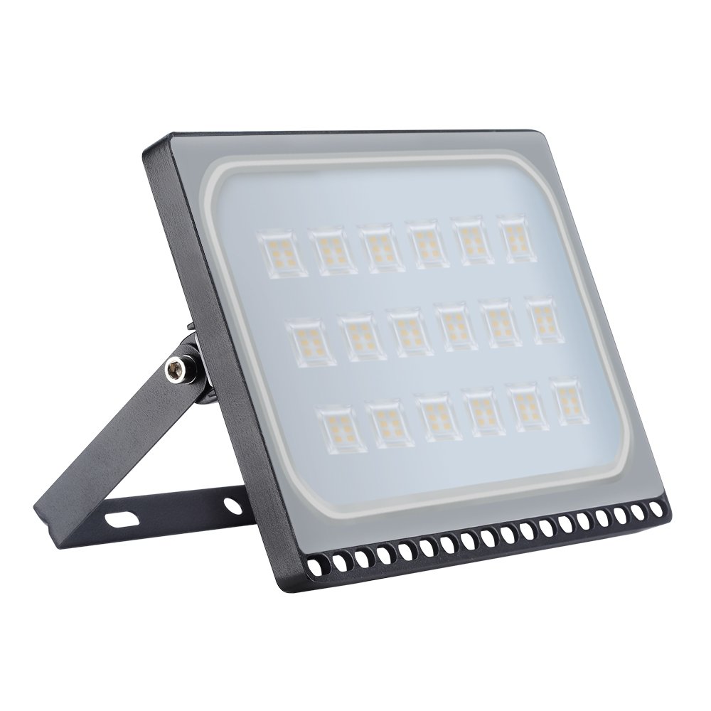 Yuanline Ultra-Thin LED floodlight - Outdoor Extremely Bright Security Light, Waterproof IP67 100W Warm White