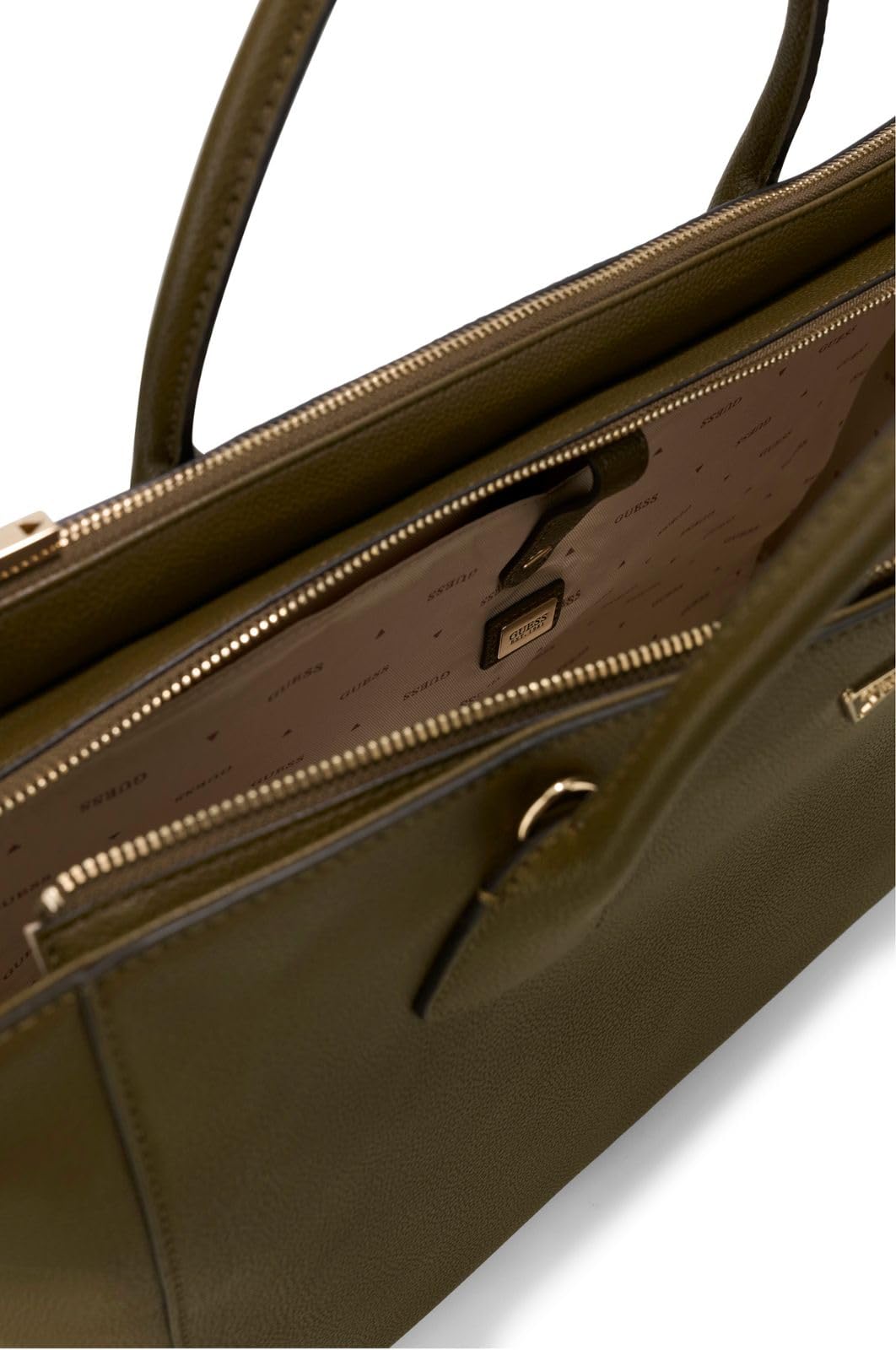 GUESS borsa a tracolla borsa da ufficio con scomparto per laptop Marissa Tech Tote Olive oliva