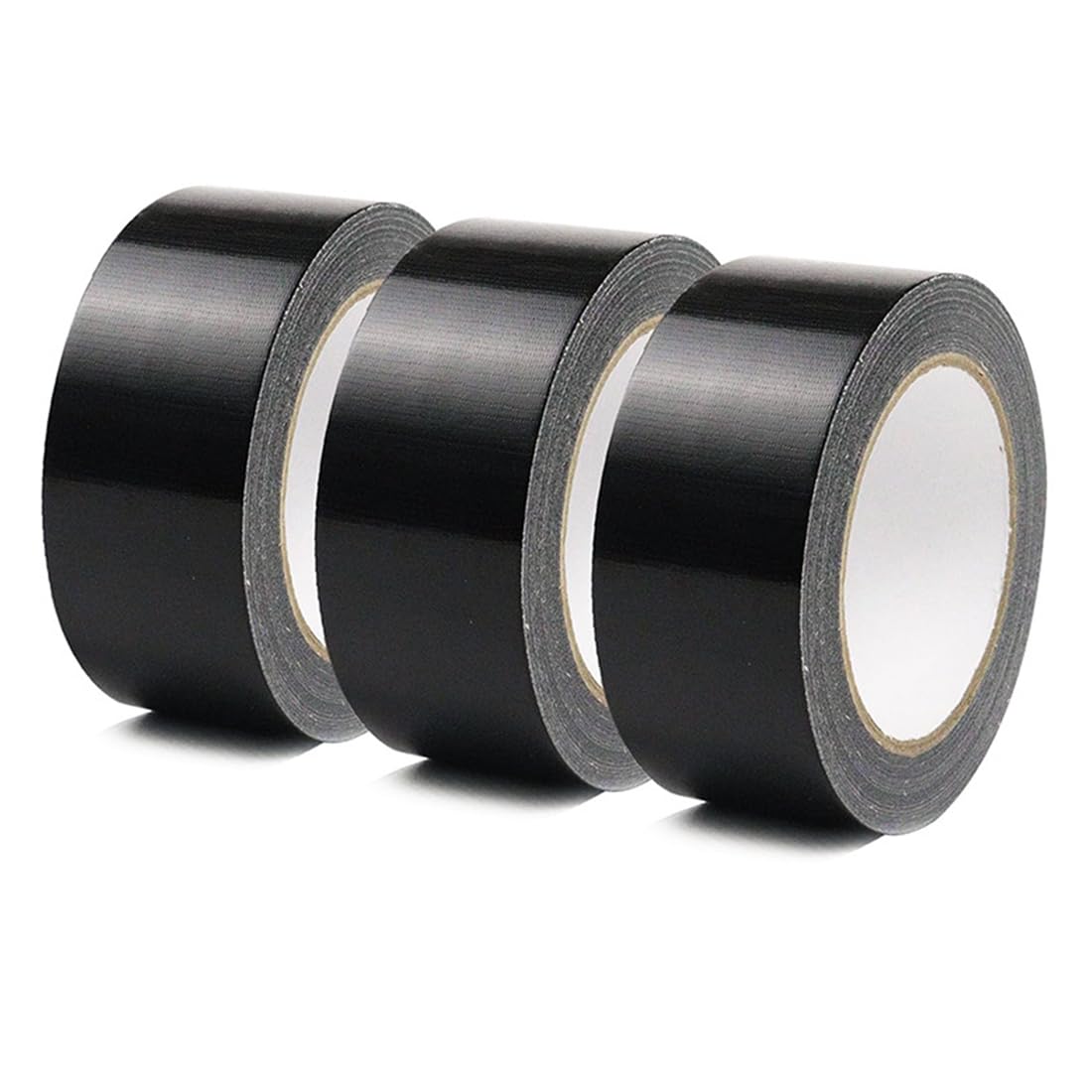 Didiseen Duct Tape Black 50mm x 20m Pack of 3 Heavy Duty Waterproof
