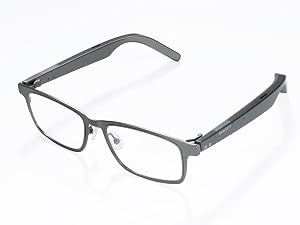 Smart AI Glasses for Men Women Titanium Frame Real-Time Translation Meeting Recording AI Assistant Open-Ear Bluetooth Speakers and
