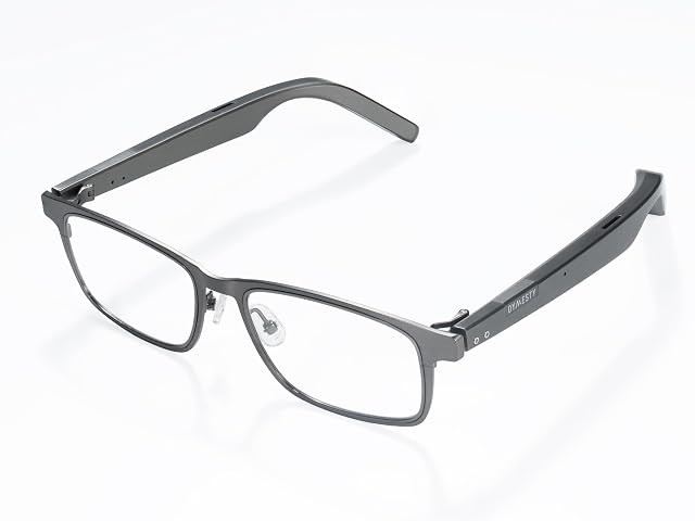 Smart AI Glasses for Men Women Titanium Frame Real-Time Translation Meeting Recording AI Assistant Open-Ear Bluetooth Speakers and