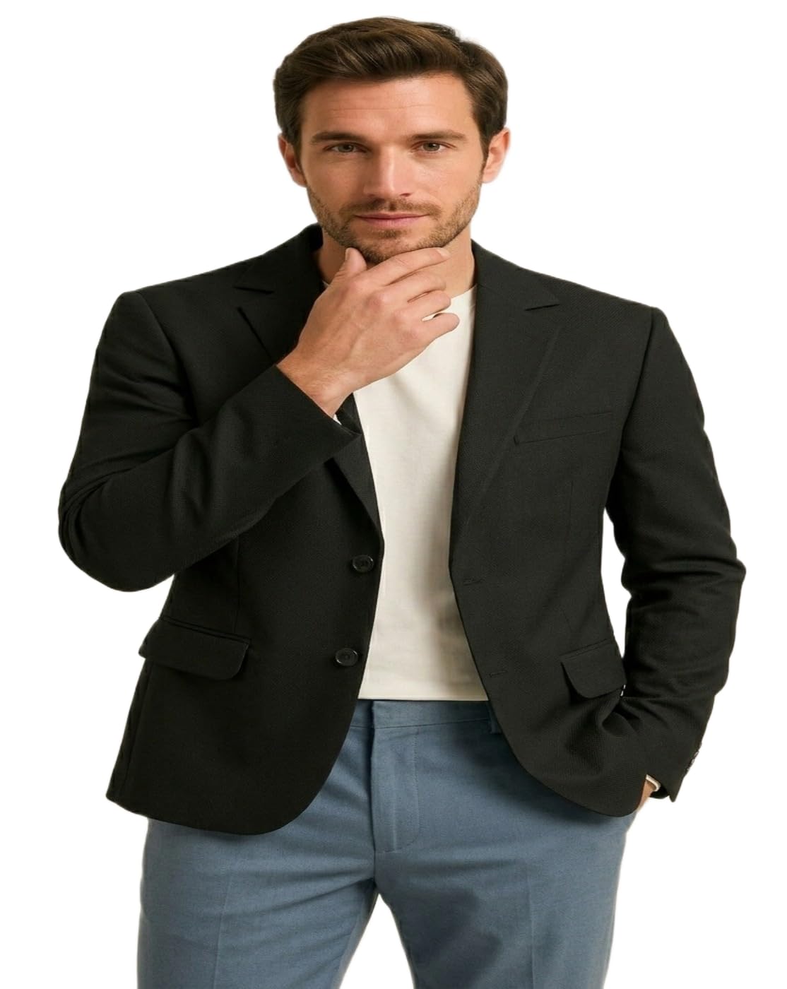 Mens Black Blazer Slim Fit, Mens Black Blazer for Advocates-picture-35