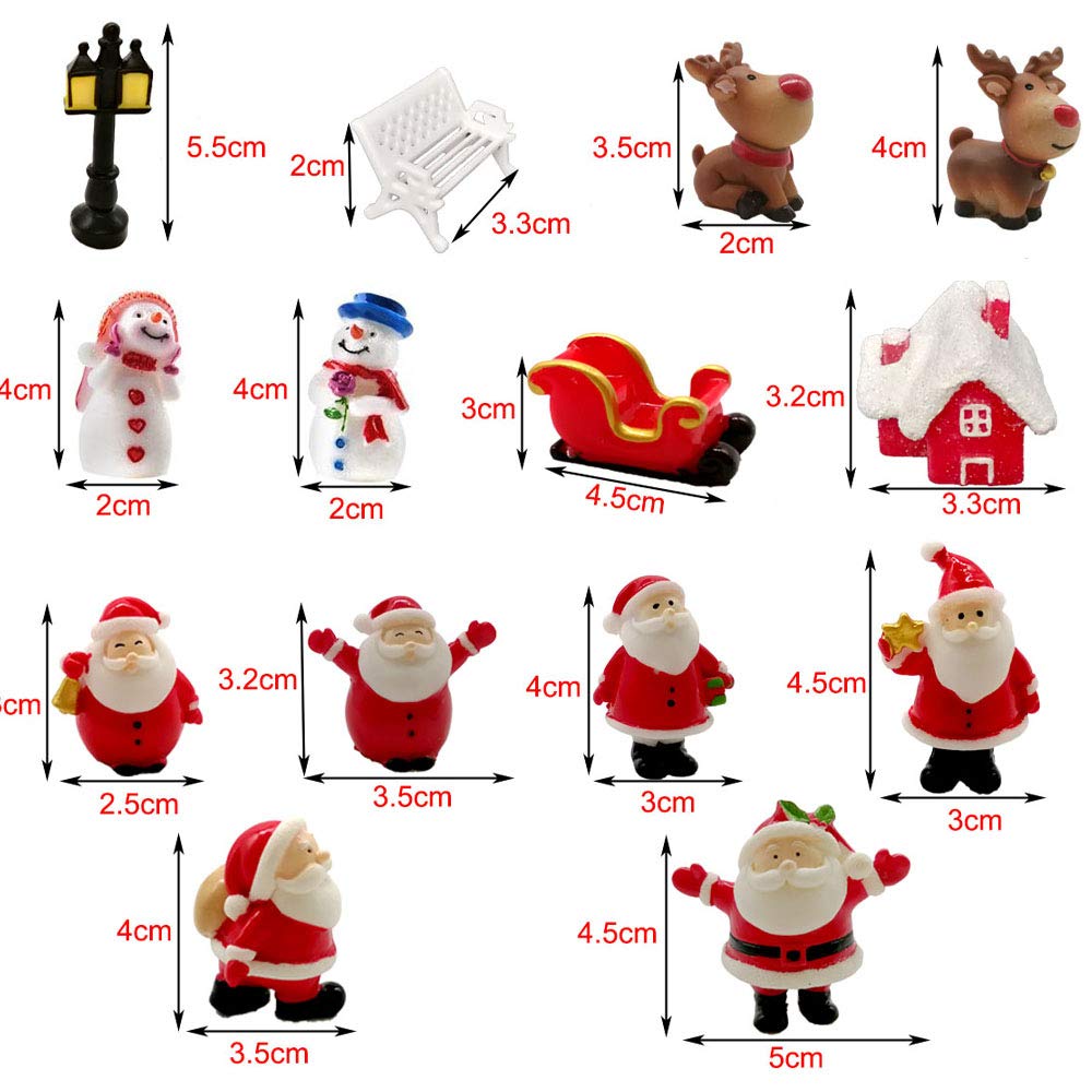 Toyvian 200pezzi Mini Stivali Di Babbo Natale Pe Decorazioni Natalizie