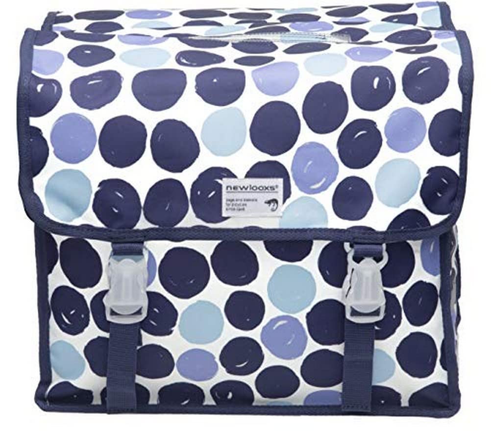 New Looxs Fiori Double Dots torba dwupakowa, szara, 37 x 33 x 12,5 cm, 30 l