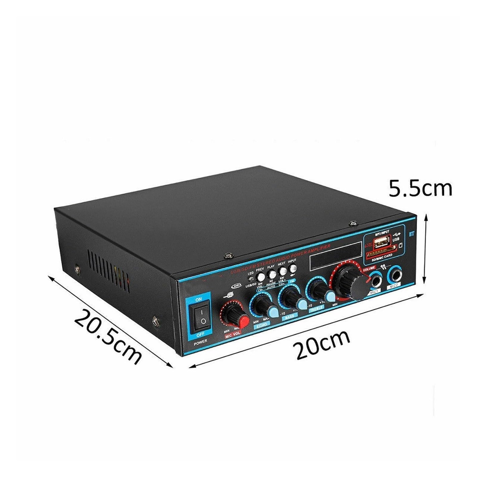 Wzmacniacz Bluetooth Do Głośników Kanał Car Audio Power AMP Bass Odtwarzacz Muzyki Z Pilotem Precyzyjne Strojenie