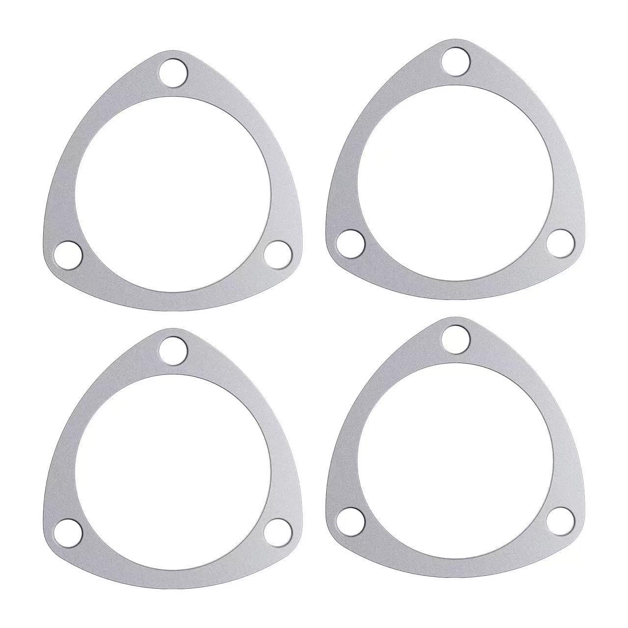 8001 Universal Exhaust Gasket Set of 2 – 2-1/2" Pipe, 2-1/2" Collector Flange, 3-Bolt, 3-1/32" Bolt Spacing Graphite