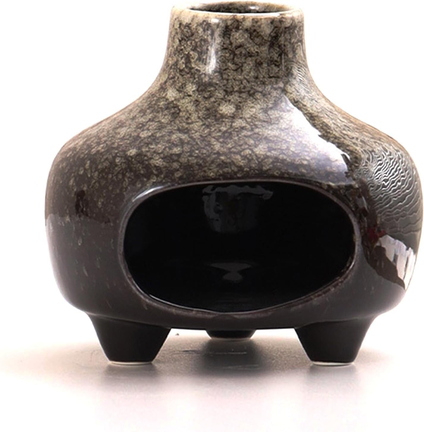 mophrati Unique Palo Burner Ceramic Incense Holders Smudge Pot Offers Charming Excellent Craftsmanship Cozy Environments Incense Cone Burner Palo Chimney And Lovely .craftsmanship, white