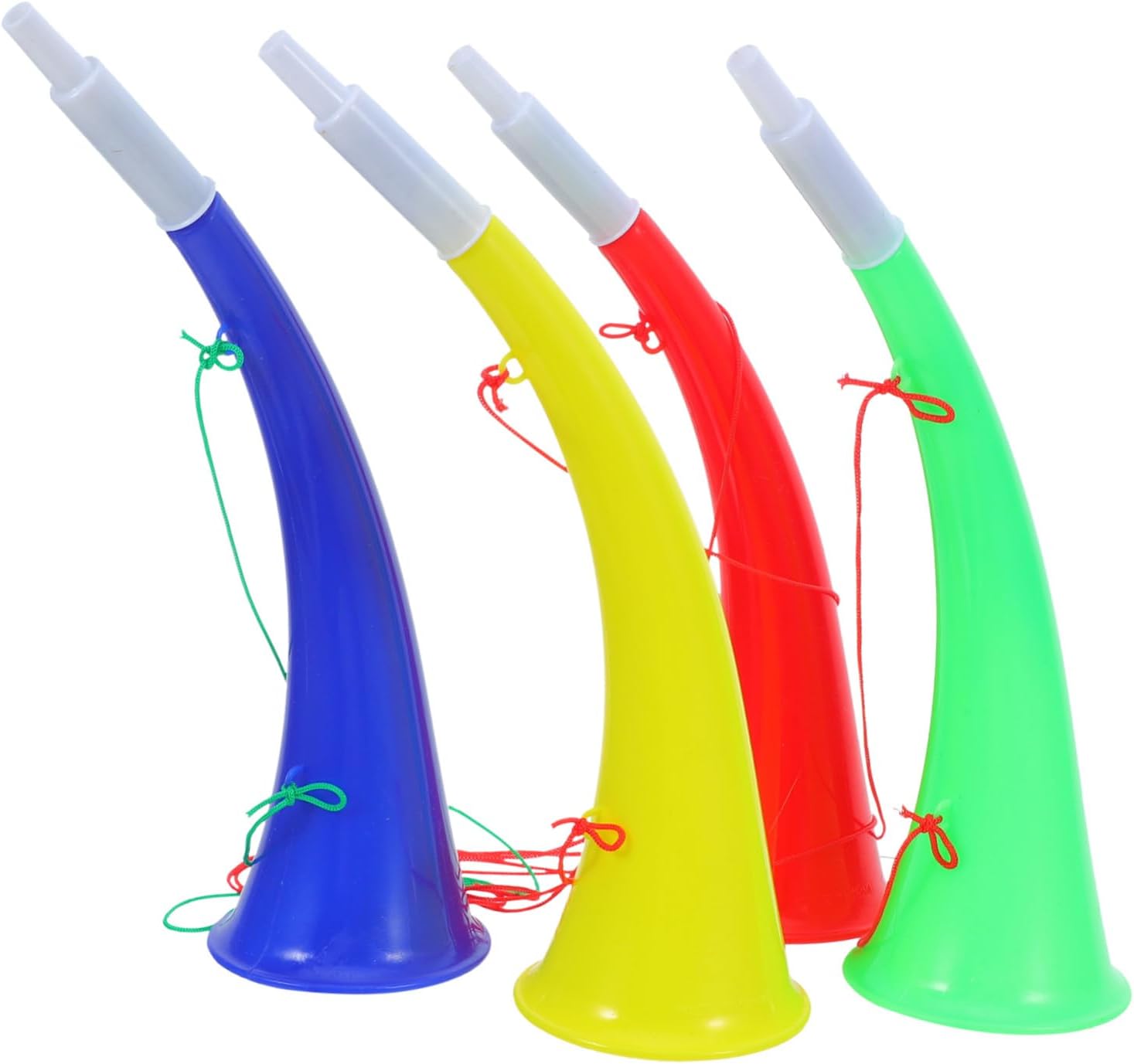 Alipis 4pcs Stadium Horn Plastic Cheering Noisemakers with Lanyard