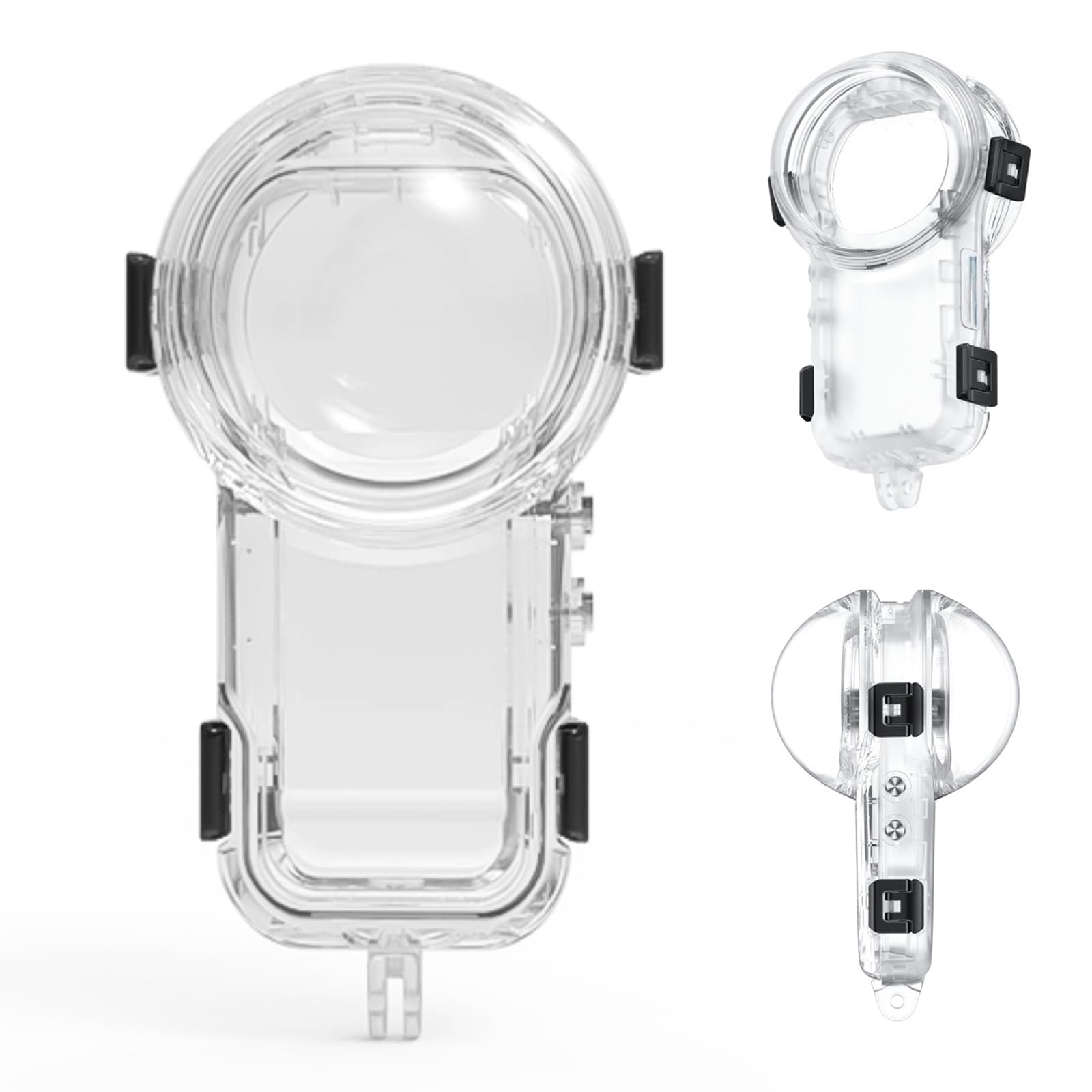 Niewidoczna obudowa do nurkowania obudowa ochronna do Insta360 X5 - wodoodporna do 60 m, wodoodporna obudowa do nurkowania podwodnego pasuje do akcesoriów do kamer akcji Insta360 X5