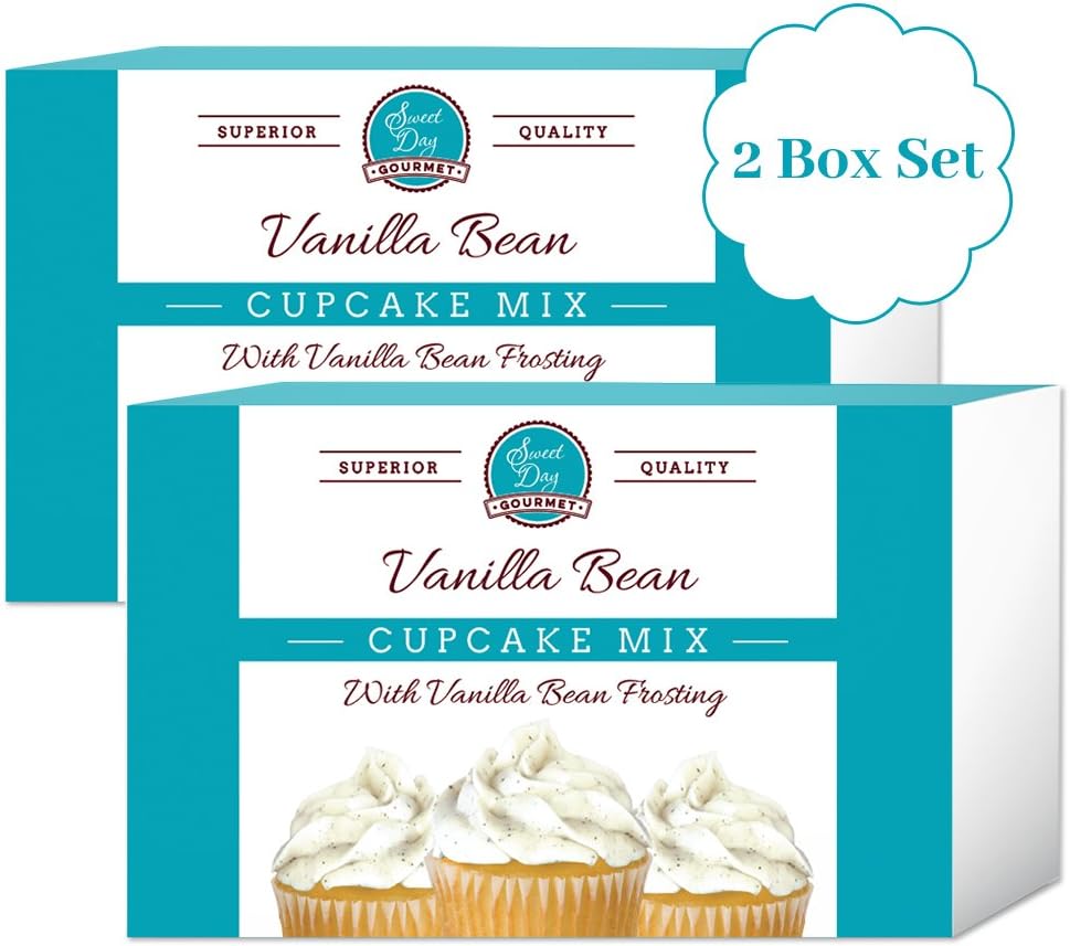 Vanilla Bean Cupcake Mix with Vanilla Bean Frosting (2 Box Set)