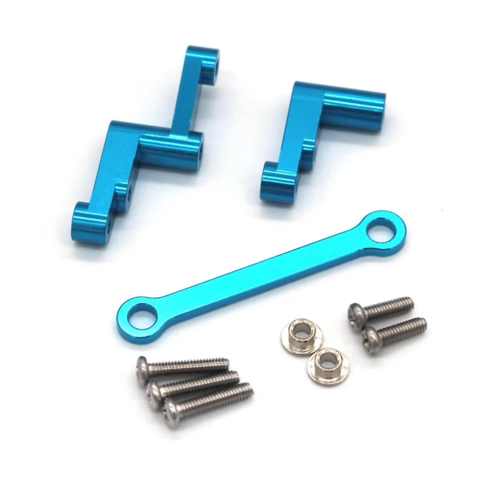 Rc Special Connecting Rod for HBX 2105a T10 16889 16889A 16890 SG1601 SG1602 1/16 Metal Steering Connecting Rod Rc Car Parts and Accessories Upgrades Replacement Use(Blue)