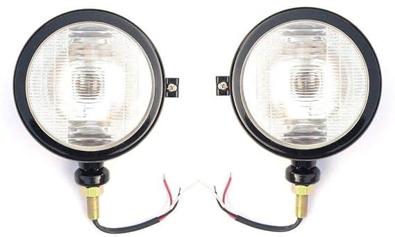 Hl400B Headlamps RH+LH pair Assembly (12 Volt) Fits campetible with Case-Ih Tractor Johh Deere Tractor several models