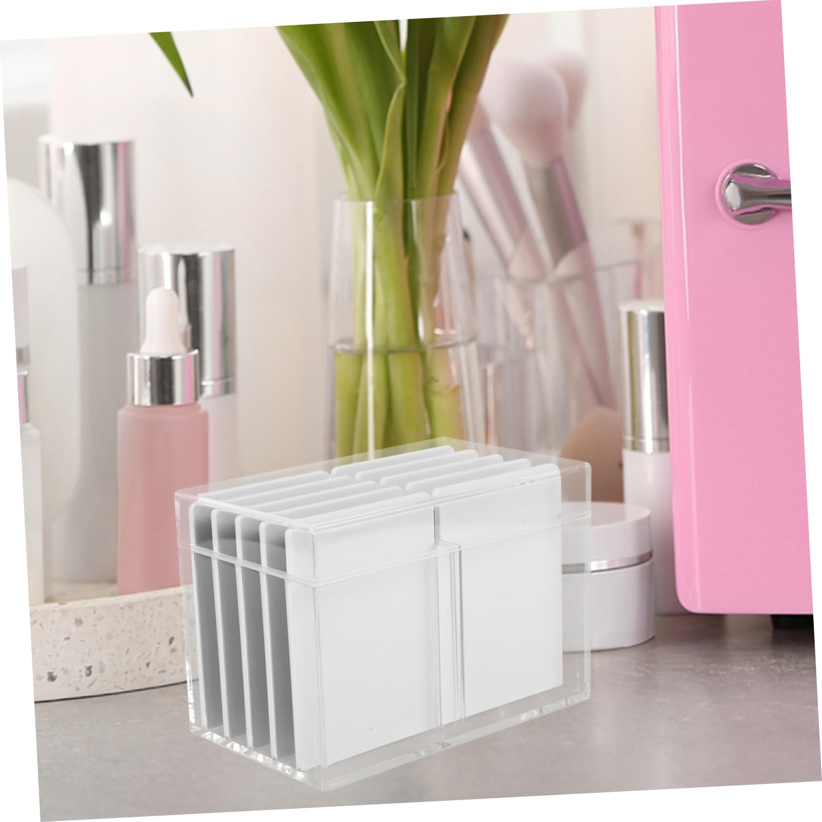 Boîte de Rangement Multi-couches pour Faux Cils en Acrylique Organisateur de Plateaux Légère Stockage des Extensions de Cils Maquillage