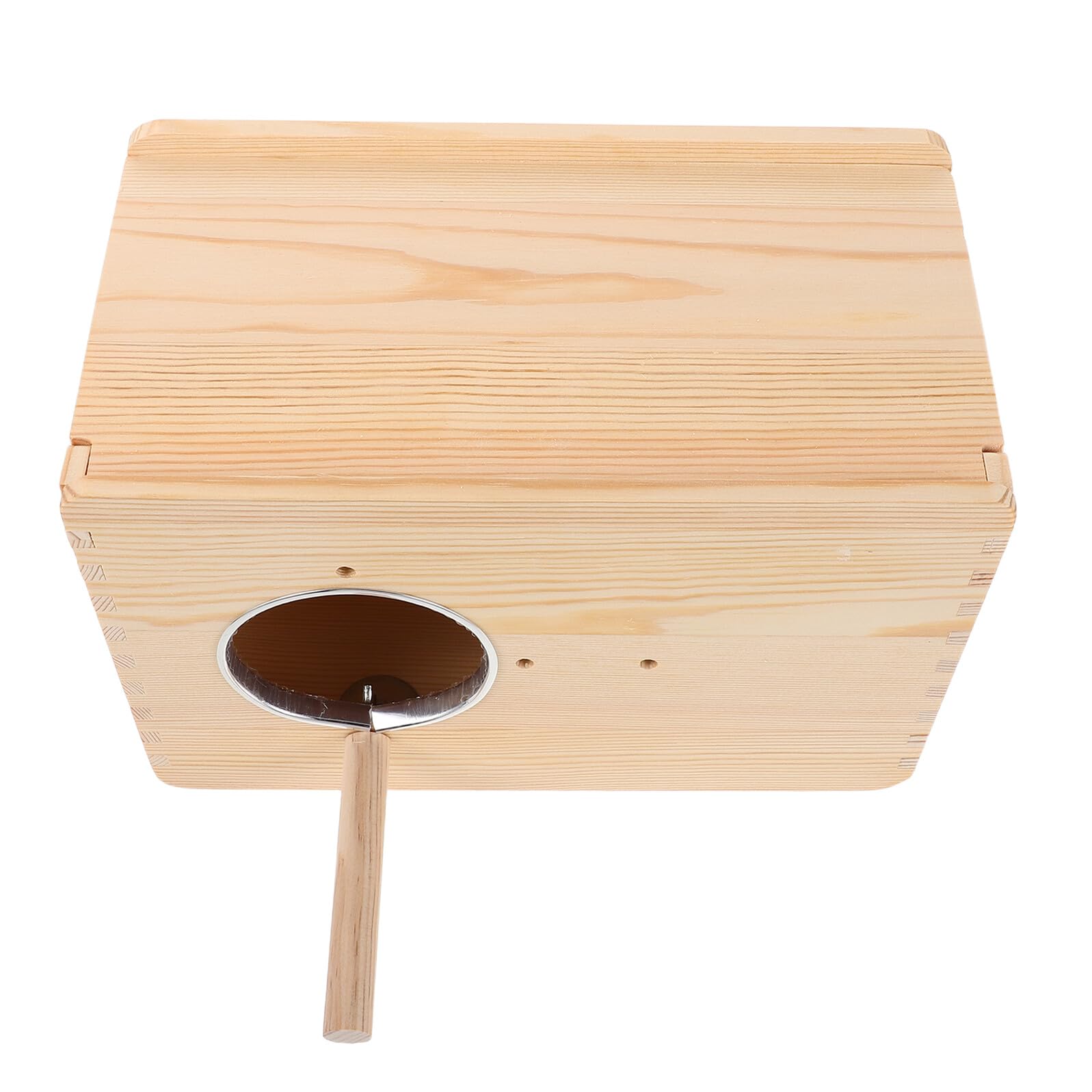 ibasenice Nido per Pappagalli in Legno Massello Osservatorio Casetta Sospesa per la Riproduzione di Calopsitte e Inseparabili 254X181X159 CM Isolamento Termico per Uso Stagionale e