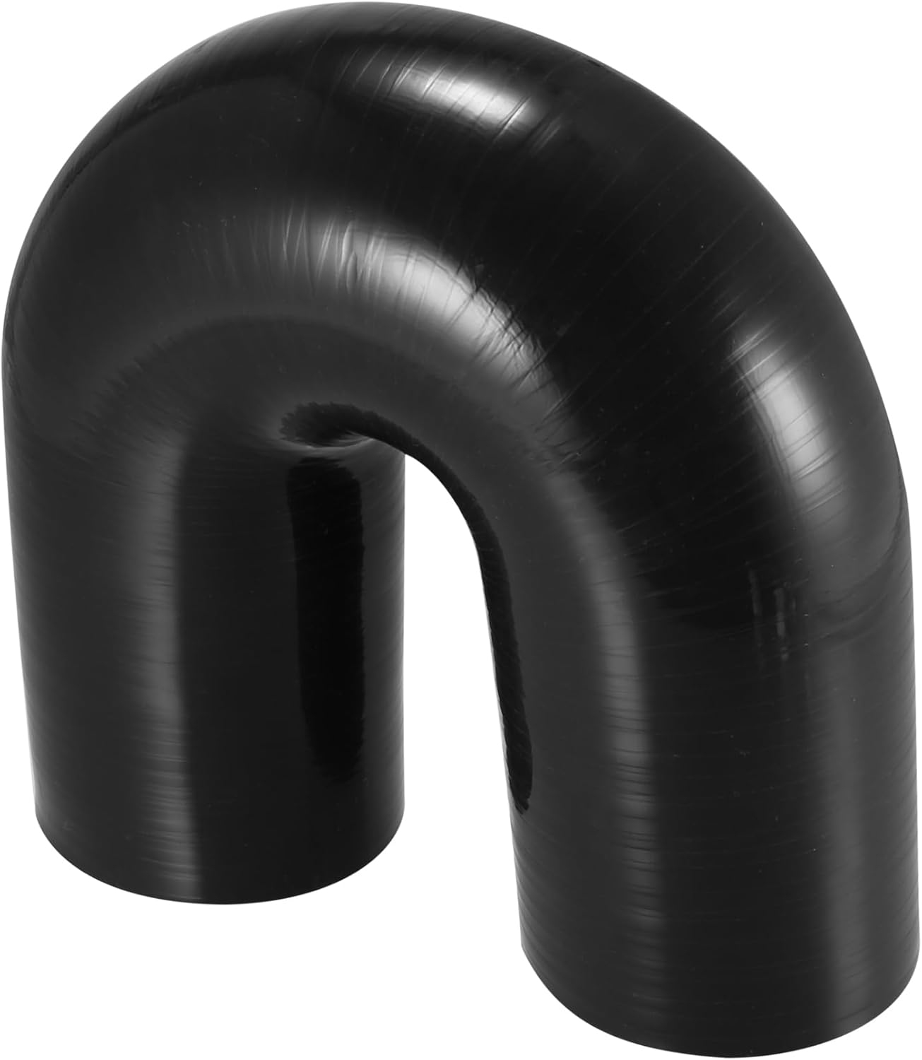 X AUTOHAUX 70mm 2.75" ID 180 Degree Silicone Reducer Hose Silicone Hose Coupler Intercooler Tube Black for Car Intercooler Intake Piping