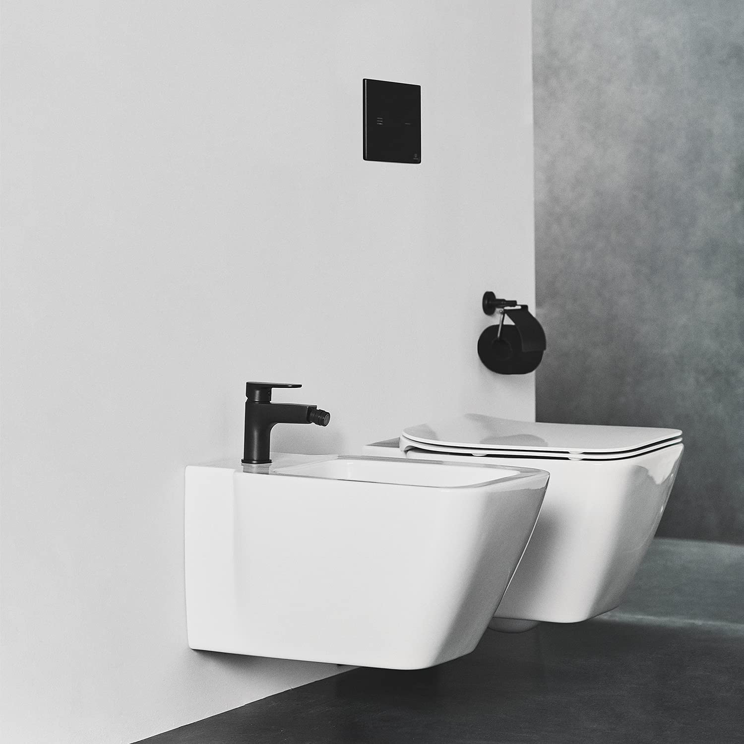 Ideal Standard - Cerafine O Miscelatore Monocomando per Bidet, Nero Seta