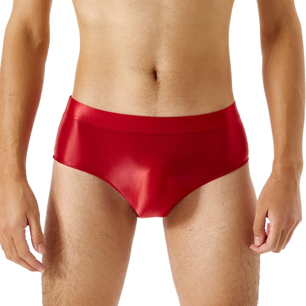 Summer Code Mens Sissy Panties Stretchy Silky Glossy Bikini Briefs Underwear Lingerie Underpants for Men - Image 2