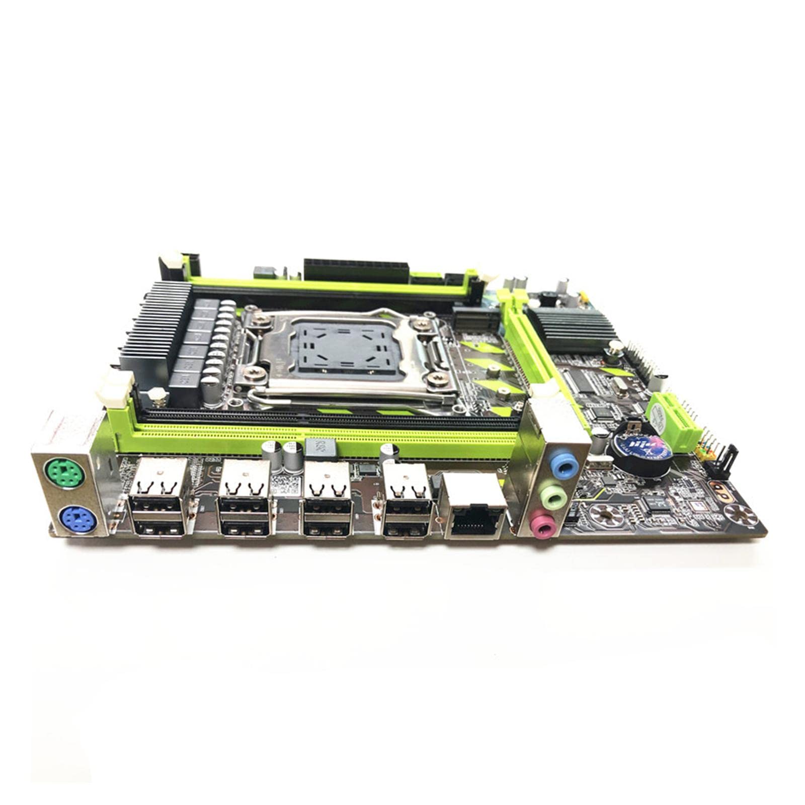 Placa Base X79 LGA2011 DDR3 64GB Mainboard Equipada con Componentes Sólidos y Apoyo de Red Adecuada para IT Usuario Exigente