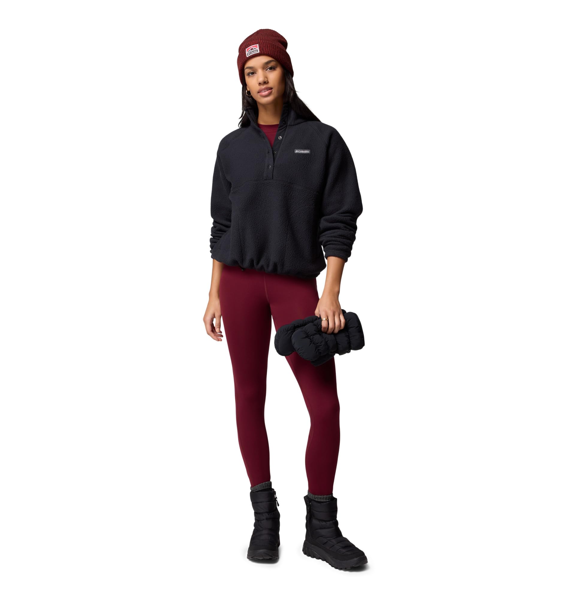 Columbia Jasper Ridge Pebbled Fleece Half Snap Pull Over in pile Donna (Pacco da 1)