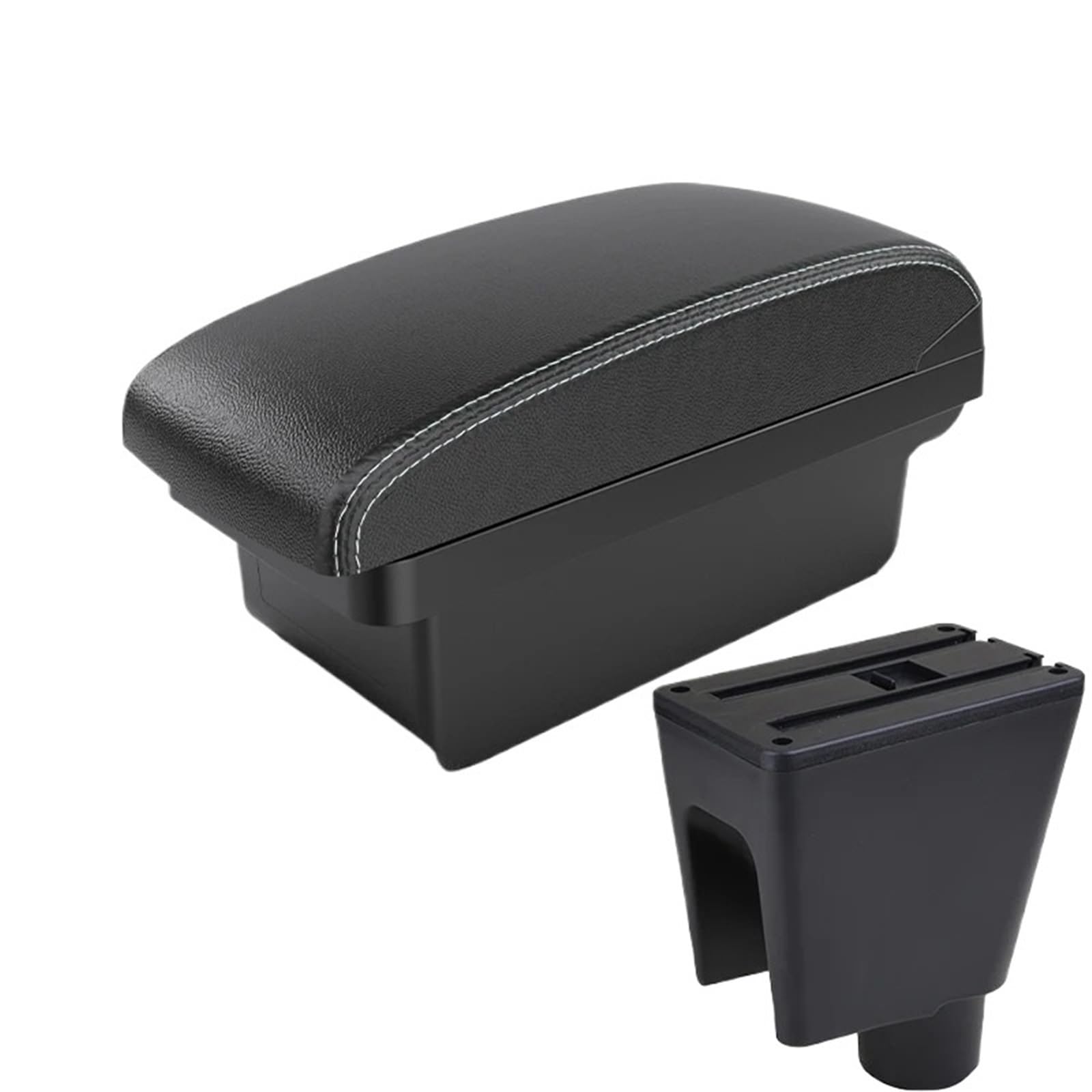 NOKRGQW Car Armrest Box For Chevrolet For Spark 3 III Aveo T200 Car Armrest Storage Box Accessories(A3 Black white NOUSB)