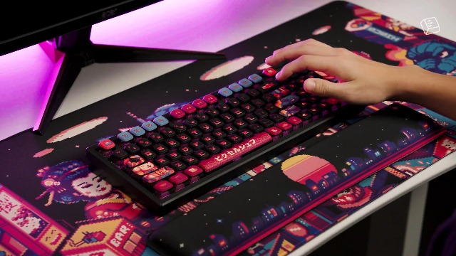 Amazon.com: Thekapco x Pixel Jeff Neon Japan Keycap Set, 120 Keys